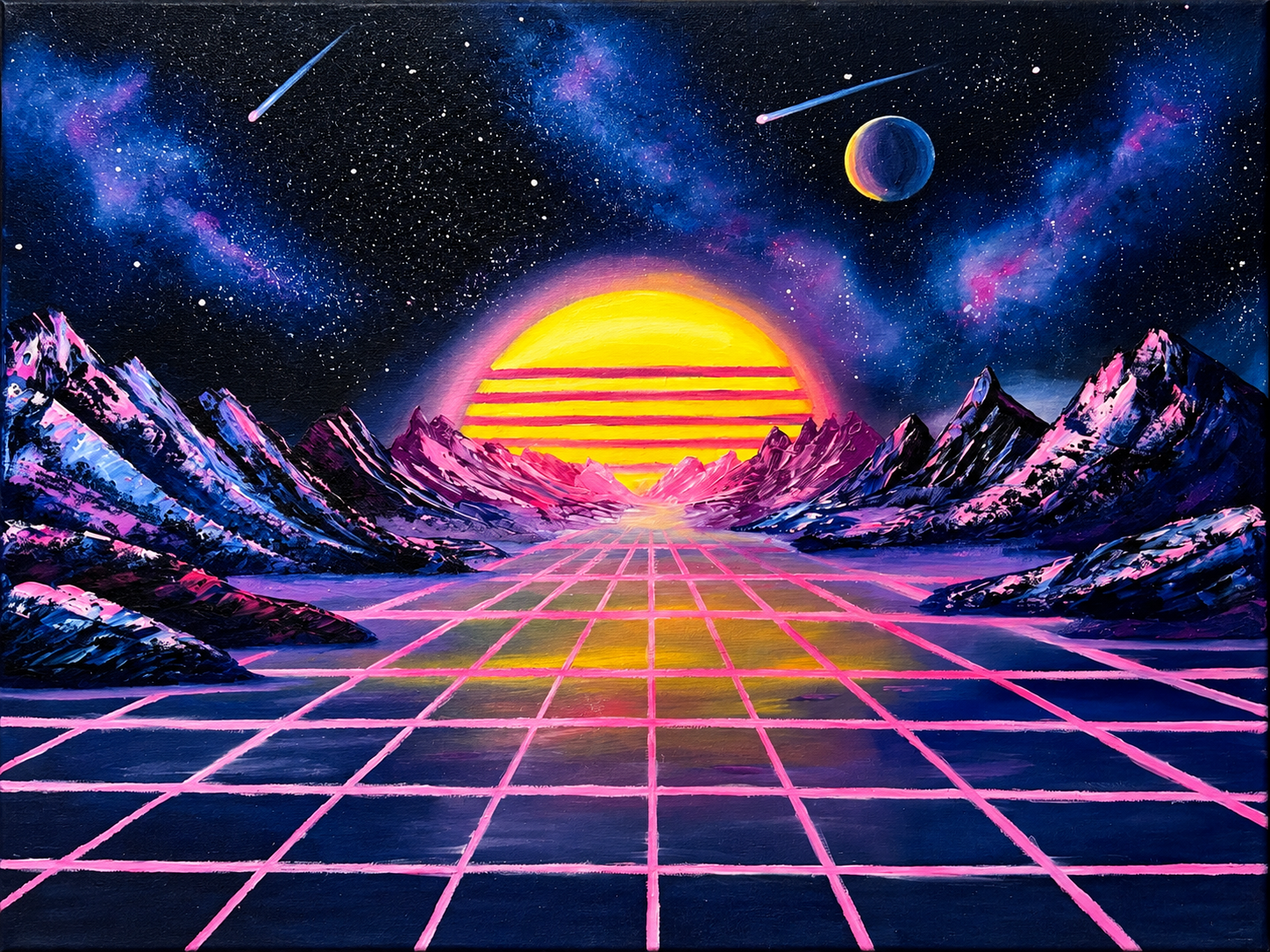 Synthwave Planet