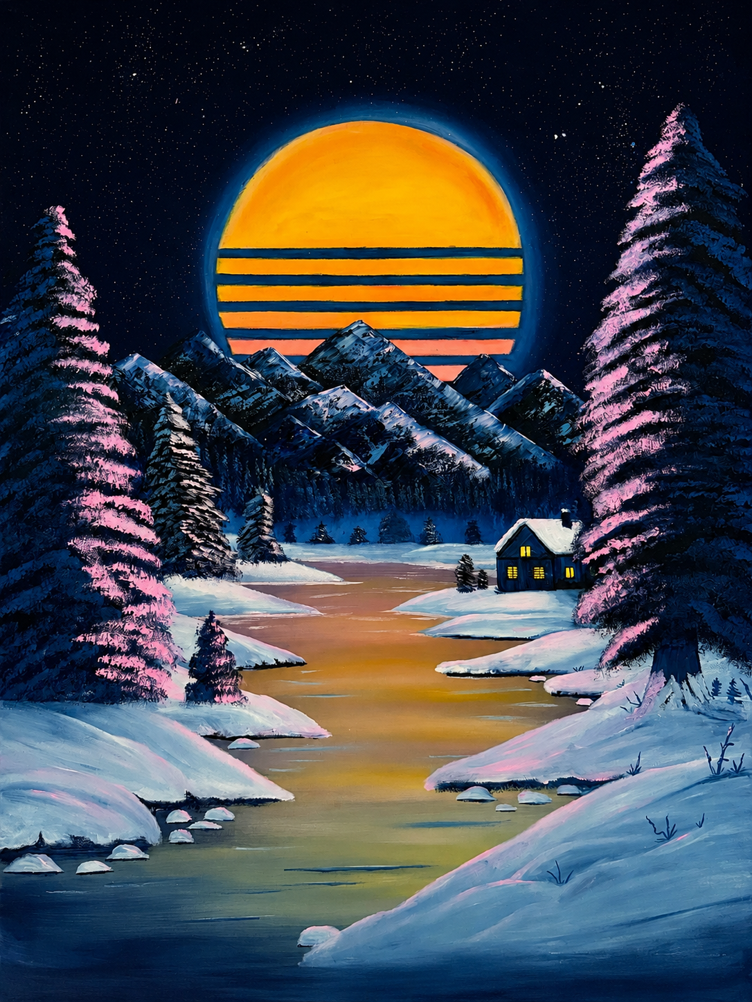 SYNTHWAVE SNOWFALL