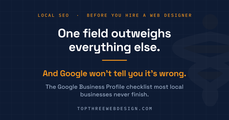 The Google Business Profile checklist — article by Top Three Web Design