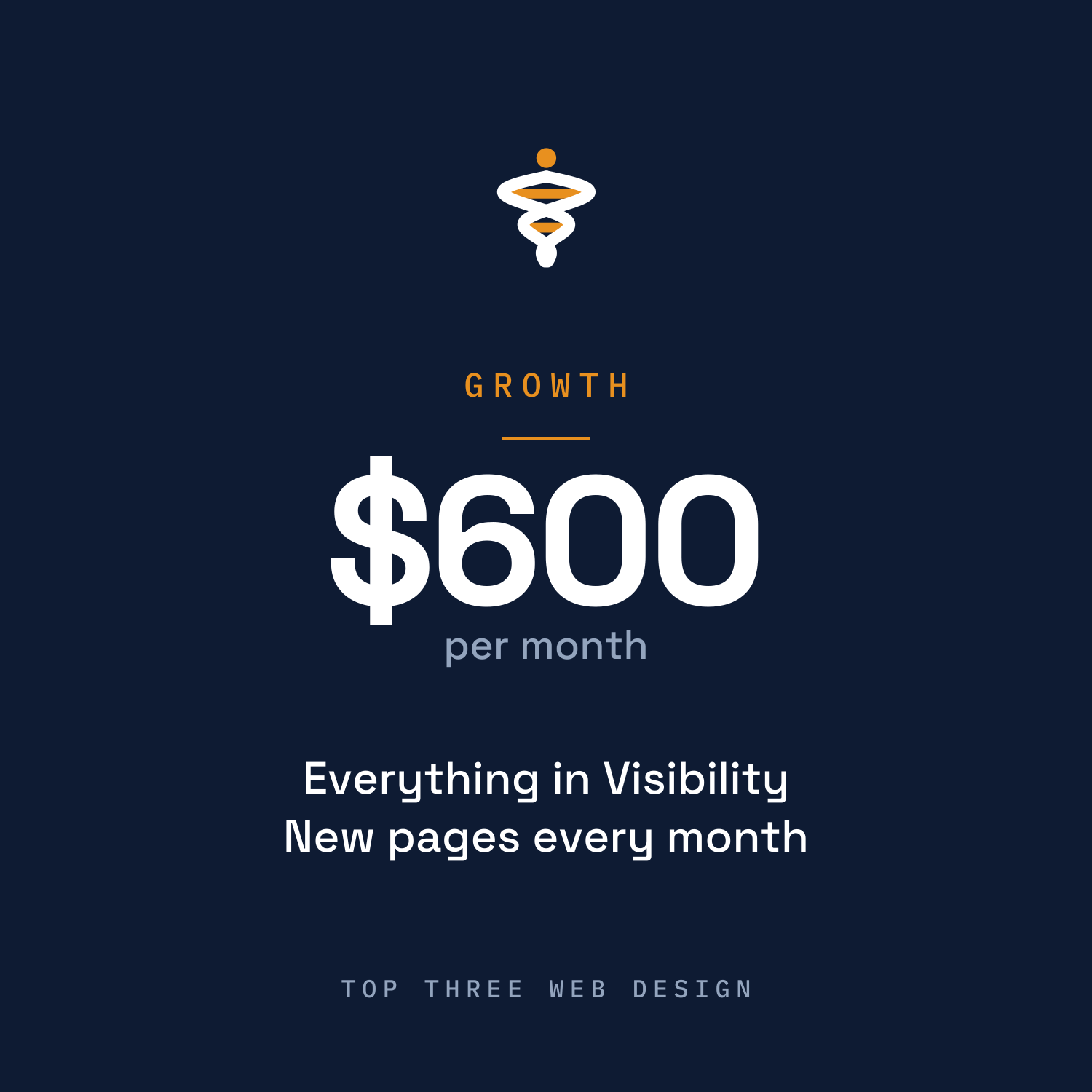 Growth plan, $600 per month local SEO for Treasure Coast businesses, Top Three Web Design