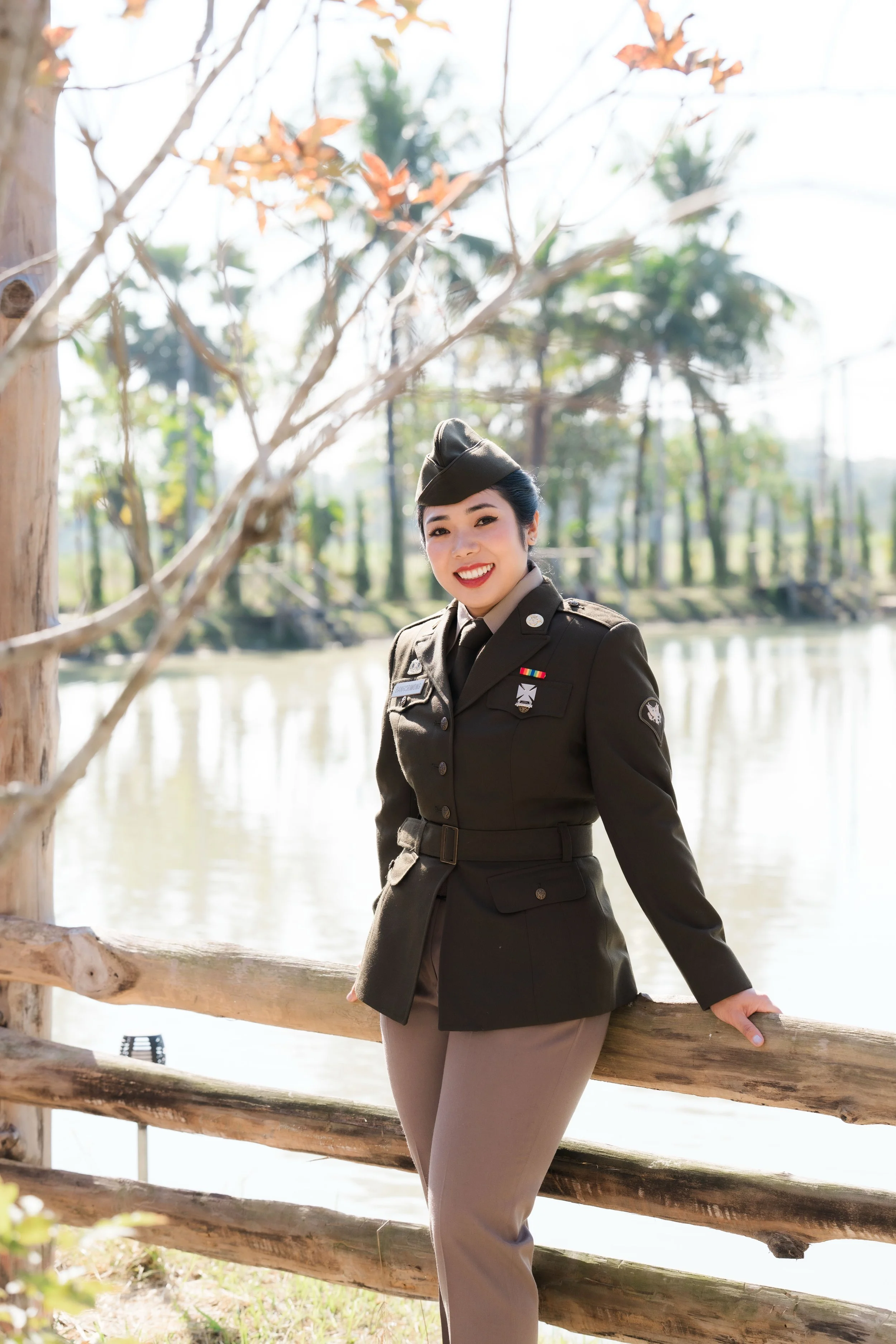 Dr. Chira in an Army uniform.