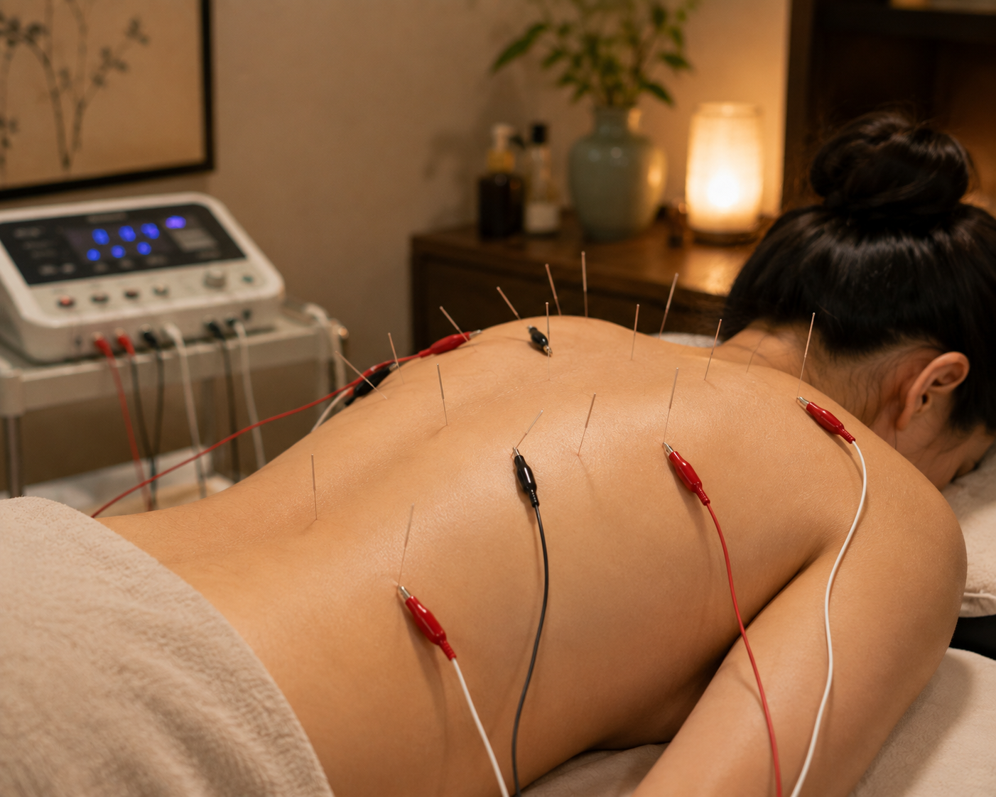 Acupuncture treatment for back pain at Dr. Chira Wellness.