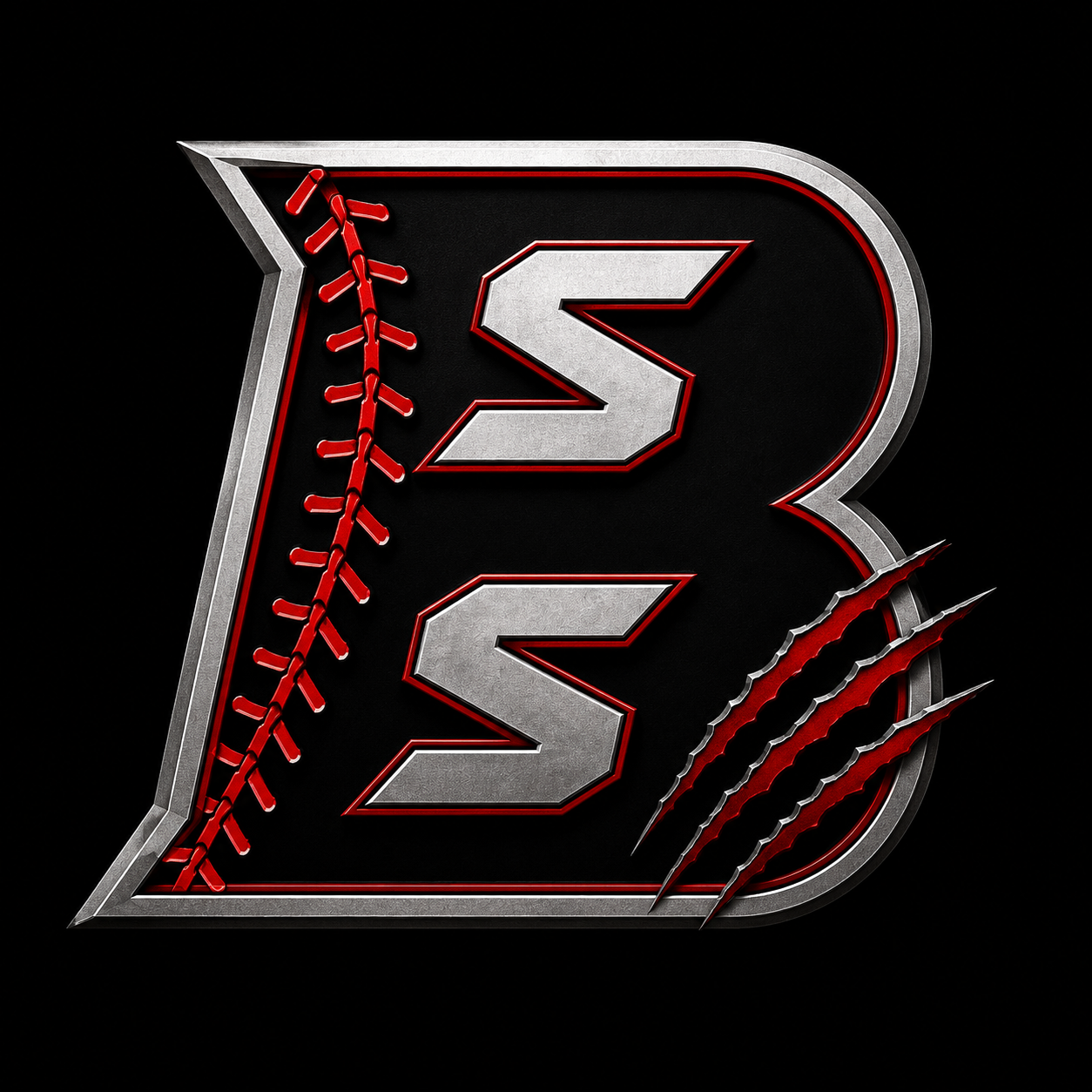 Silently Savage Baseball logo for baseball hitting instruction and player development in Southern Maryland.