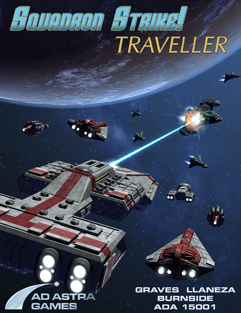 The cover for Squadron Strike: Traveller
