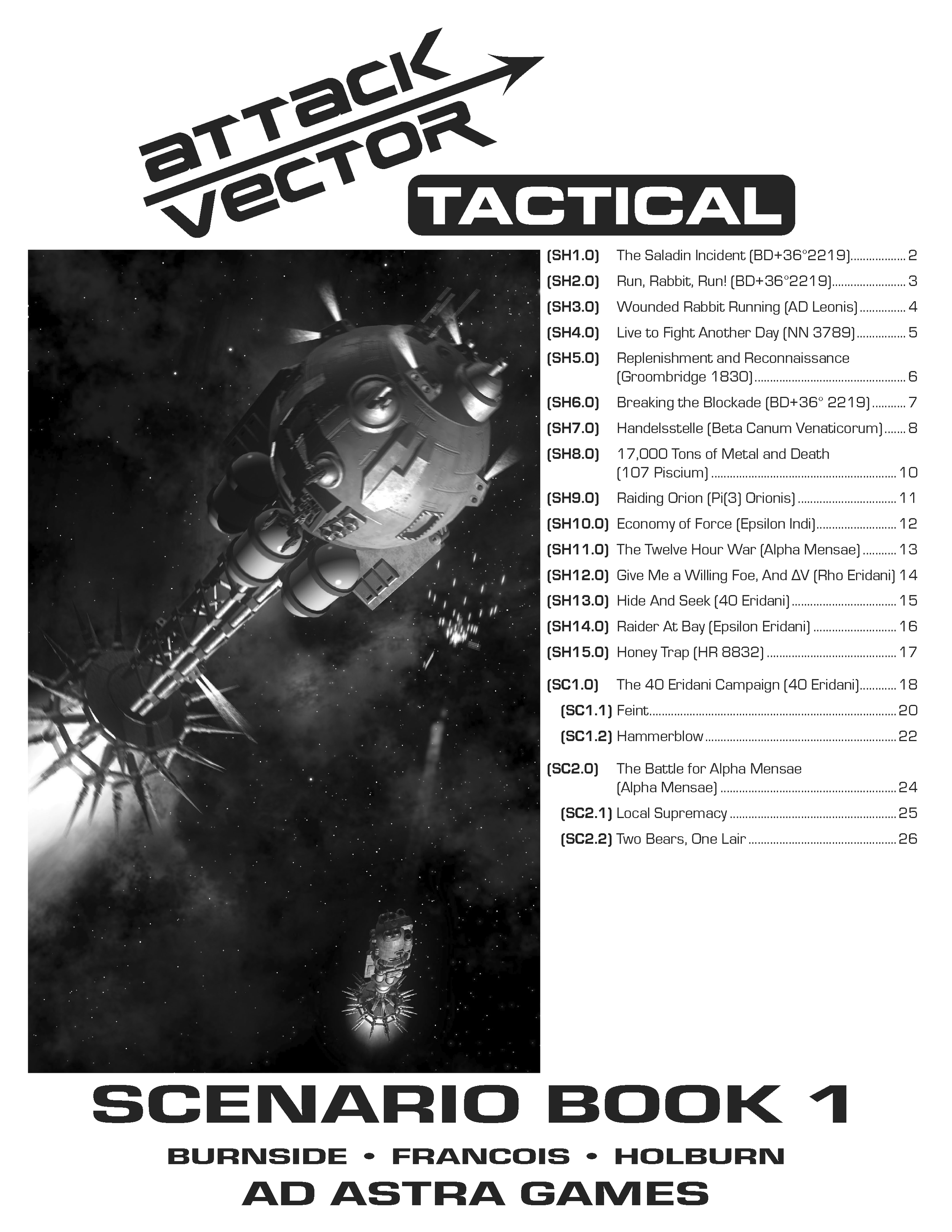 Attack Vector: Tactical: Scenario Book 1