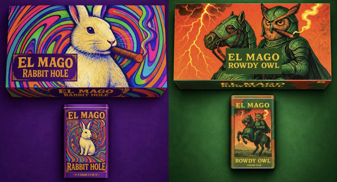 El Mago Confirms Collectible Tins 5 and 6, Rabbit Hole and Rowdy Owl