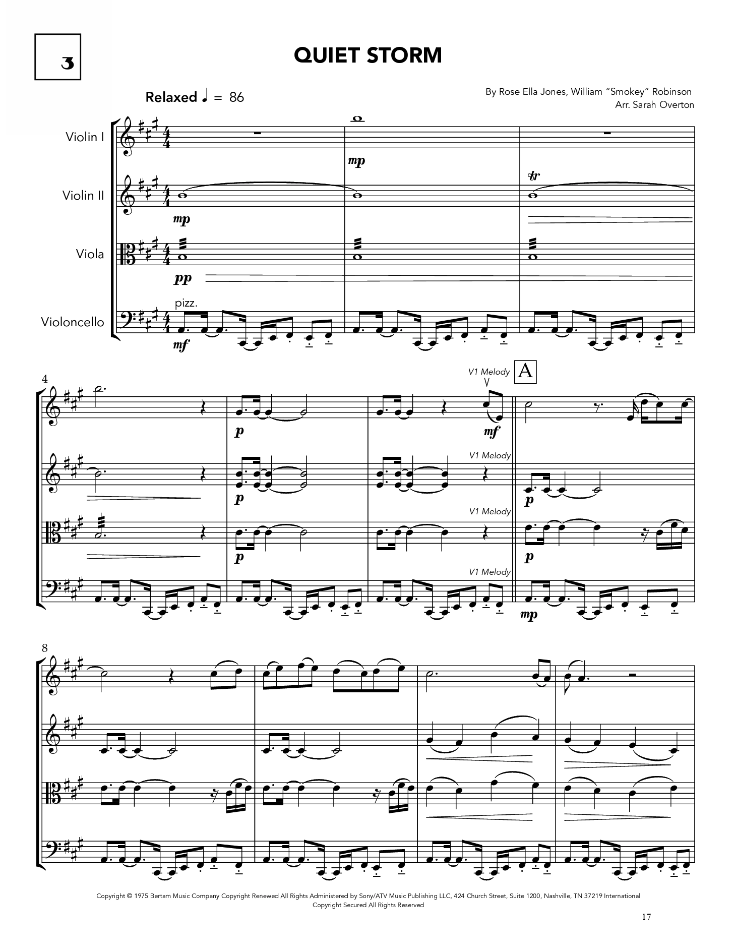 Quiet Storm Score - Arr. Overton