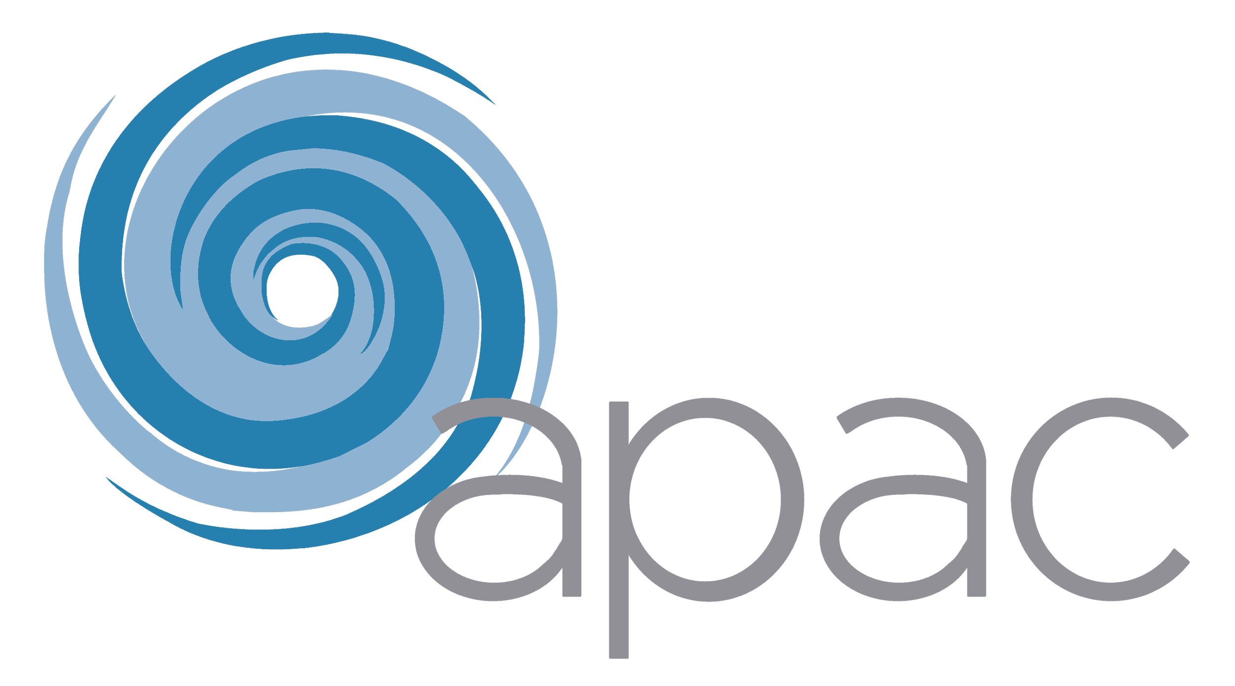 A logo with a circular design consisting of blue and black concentric rings, accompanied by the text 'alpha' in lowercase letters.