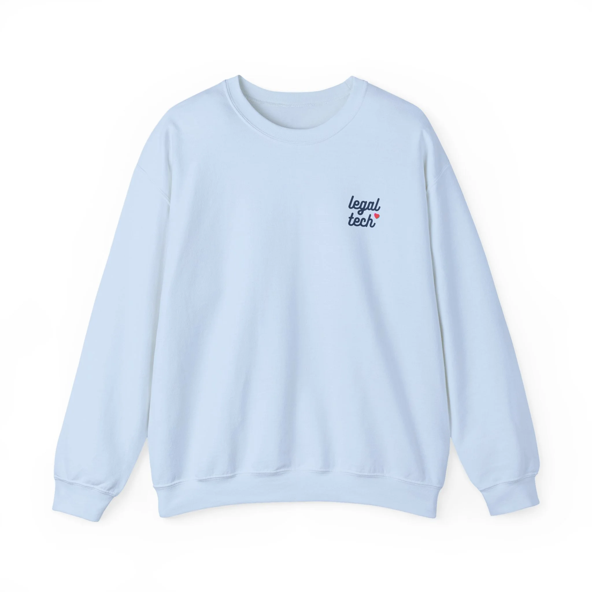 Legal Tech Heart Unisex Sweatshirt — Cozy Lawyer, Legal Tech Crewneck Sweatshirt