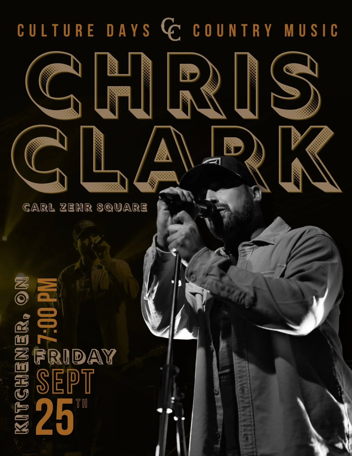 @chrisclarktunes is back this Friday night in Kitchener, ON to perform at Culture Days in downtown Carl Zehr Square. 

Culture Days is a wonderful celebration of arts and culture across Ontario, where communities come together to showcase local talen
