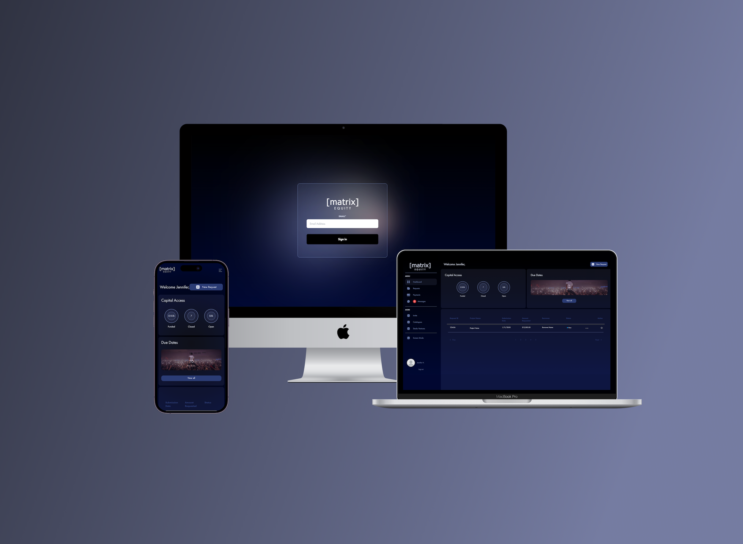 Matrix Equity - UX/UI Design