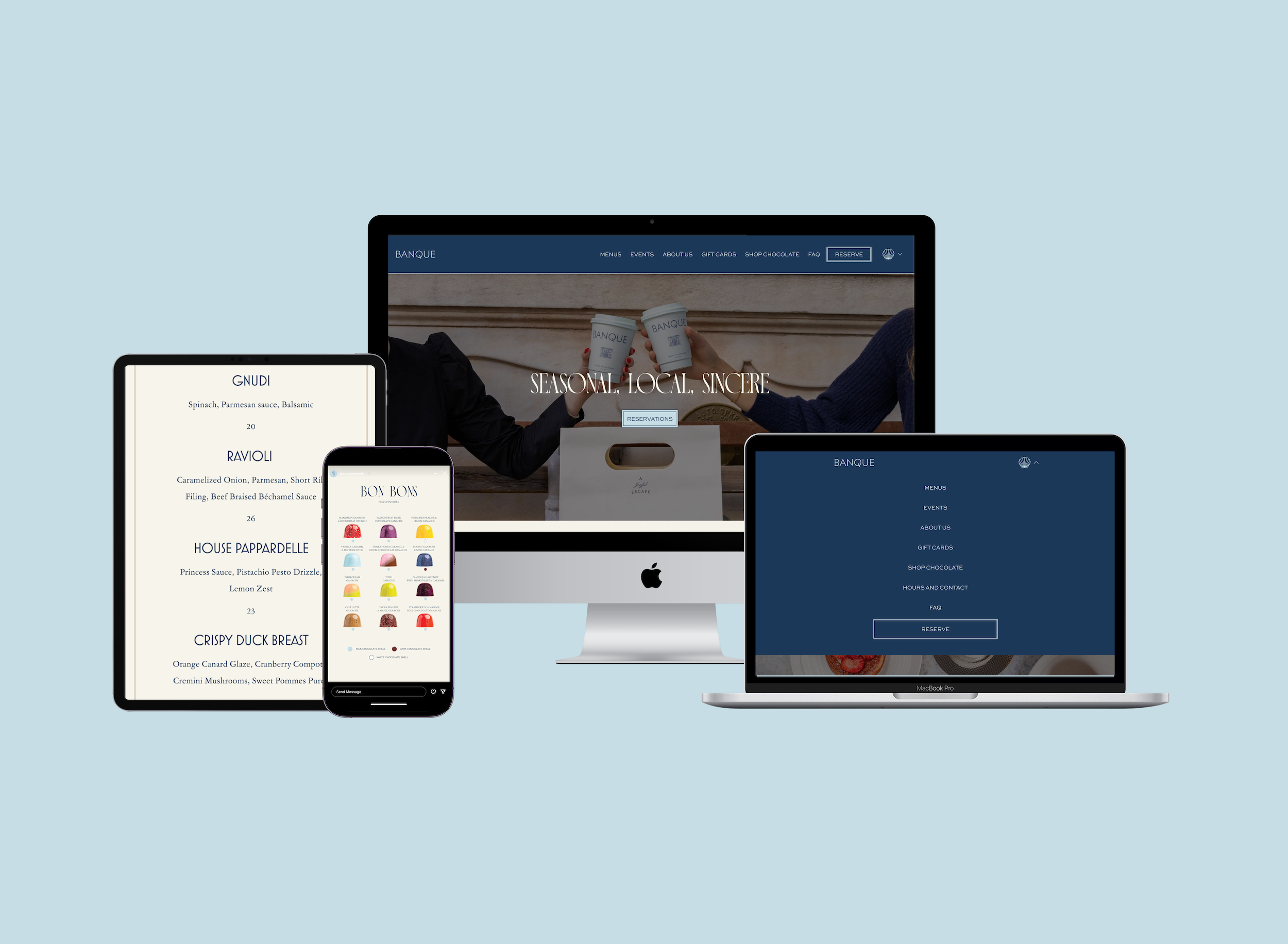 Banque (Via Joalia Hospitality) - Web/Social Content