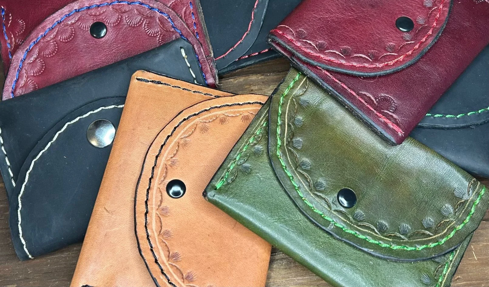 3 pocket minimalist leather wallet