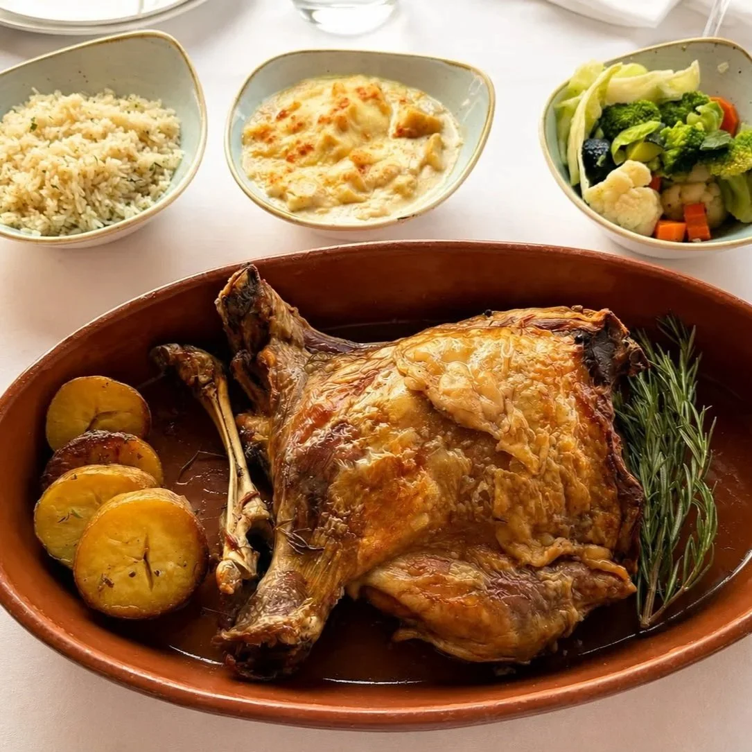 Cuarto de cordero asado