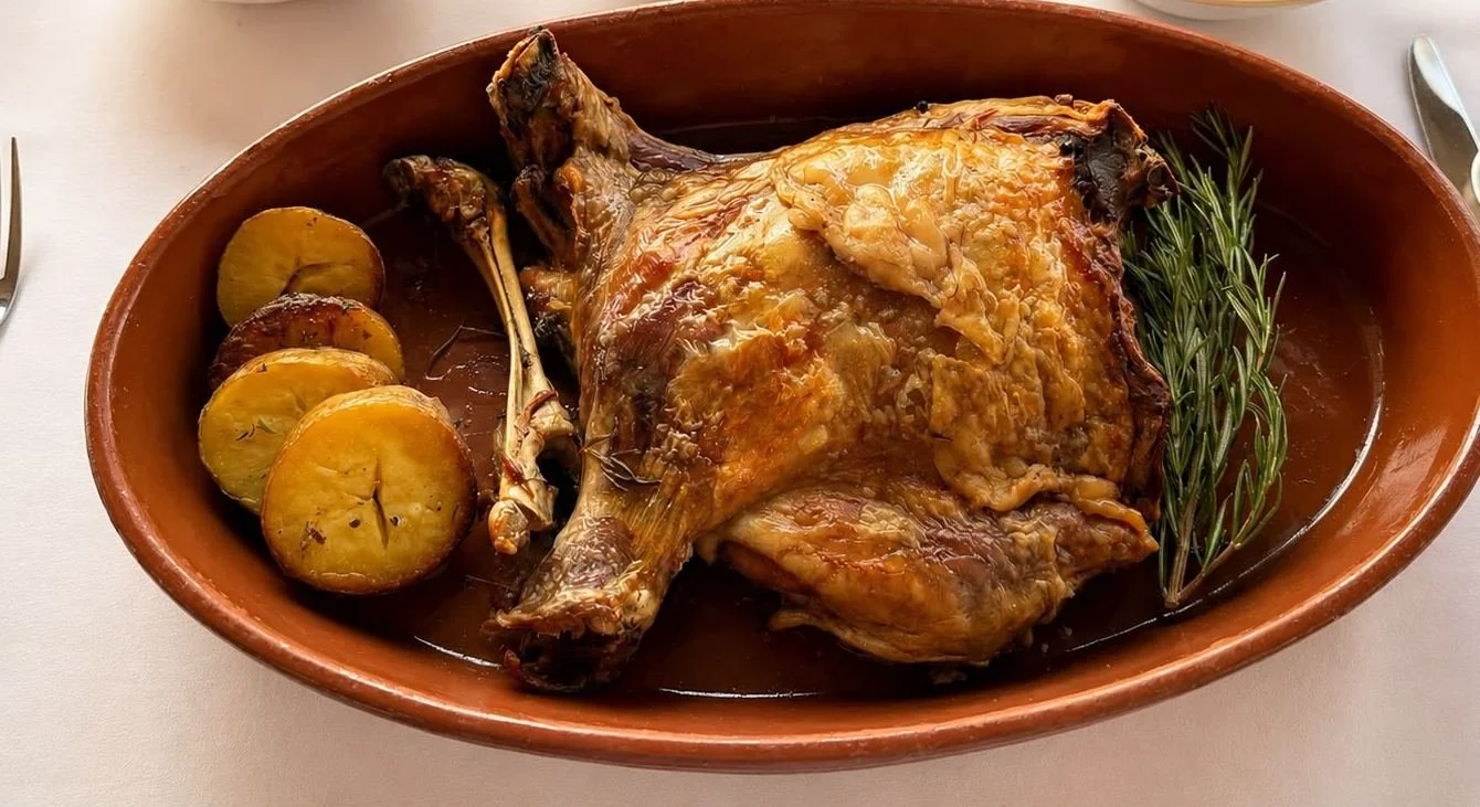 Cuarto de cordero al horno