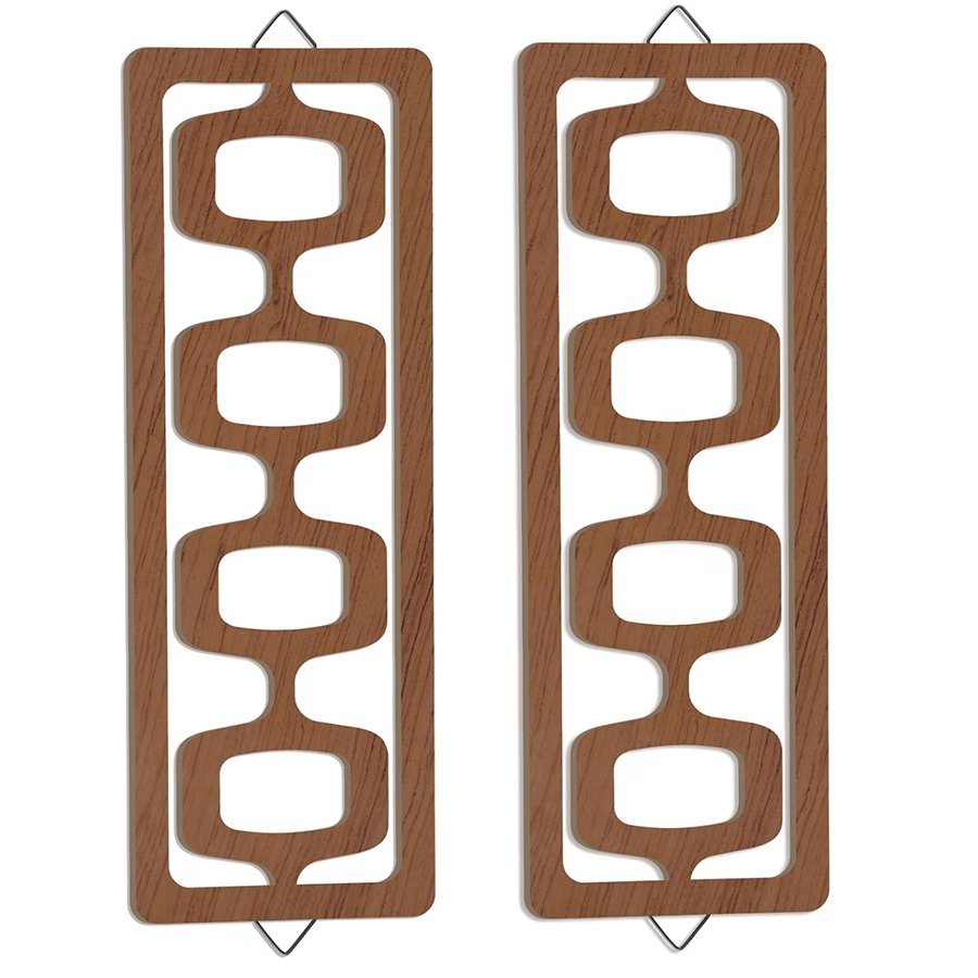 Atomic Walnut Wall Decor