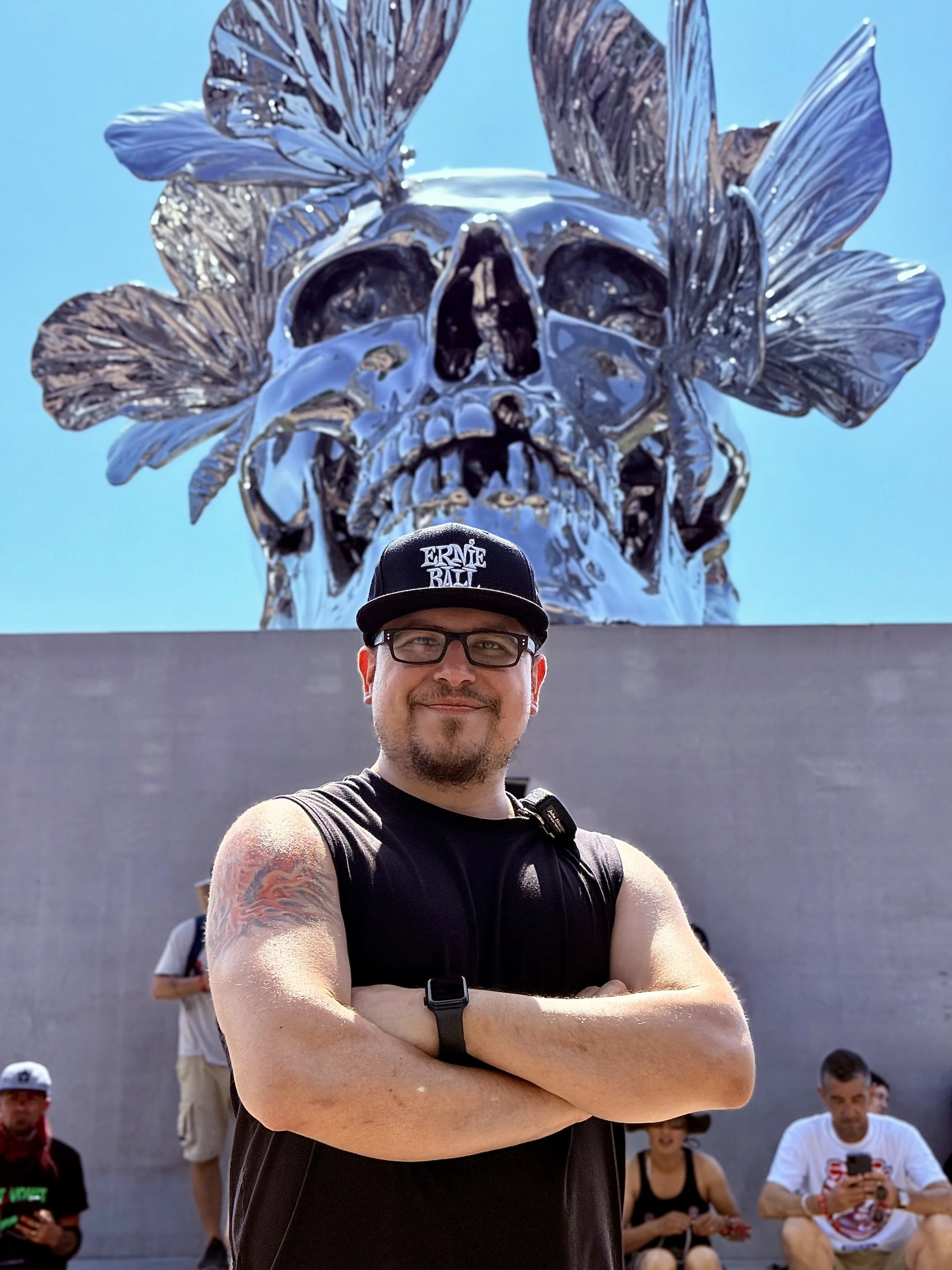 AR Pro Audio founder at an international live event production called HELL FEST.