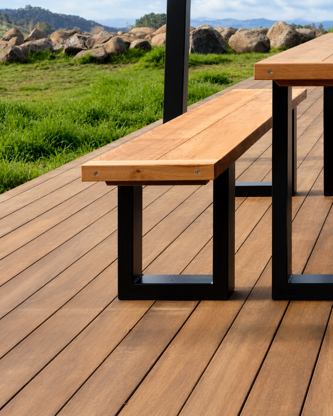 The Forge Macrocarpa Bench Seat