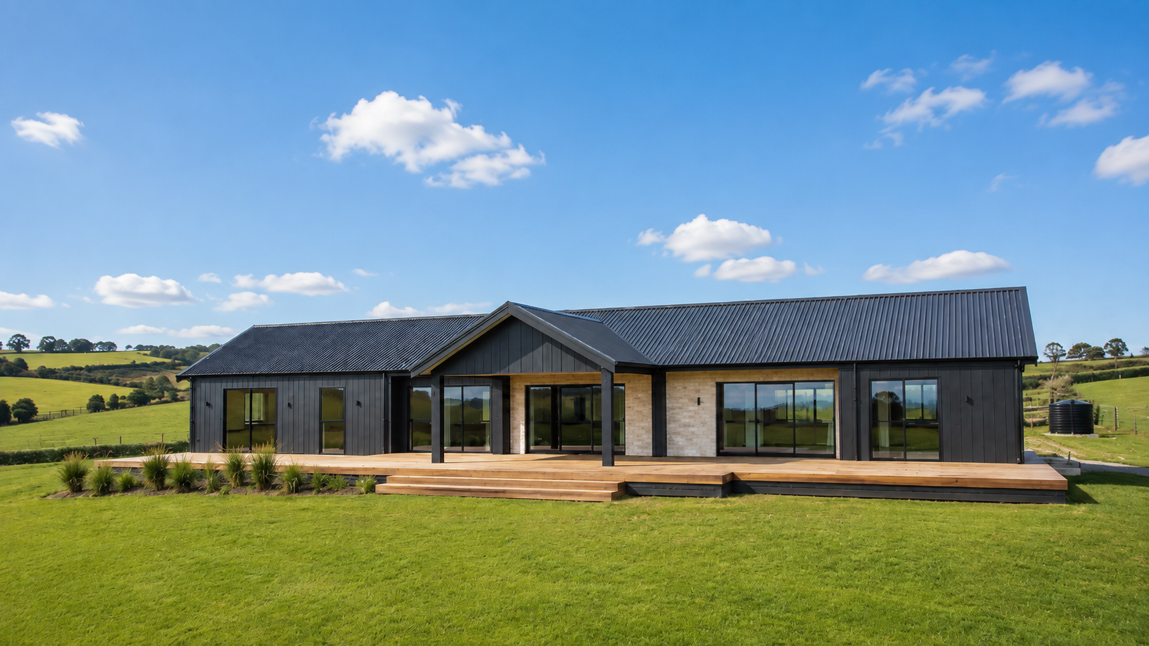 Completed four-bedroom single-storey Benchmark Build spec home in Mangawhai.