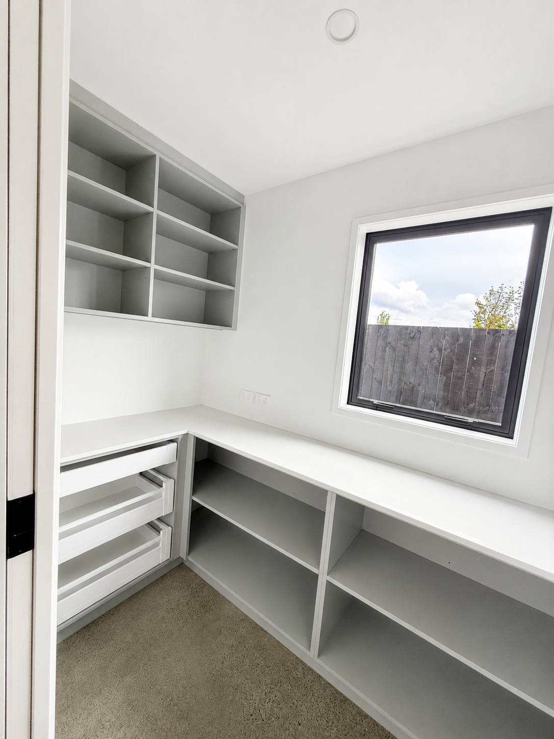 Butlers pantry in completed Benchmark Build home in Mangawhai
