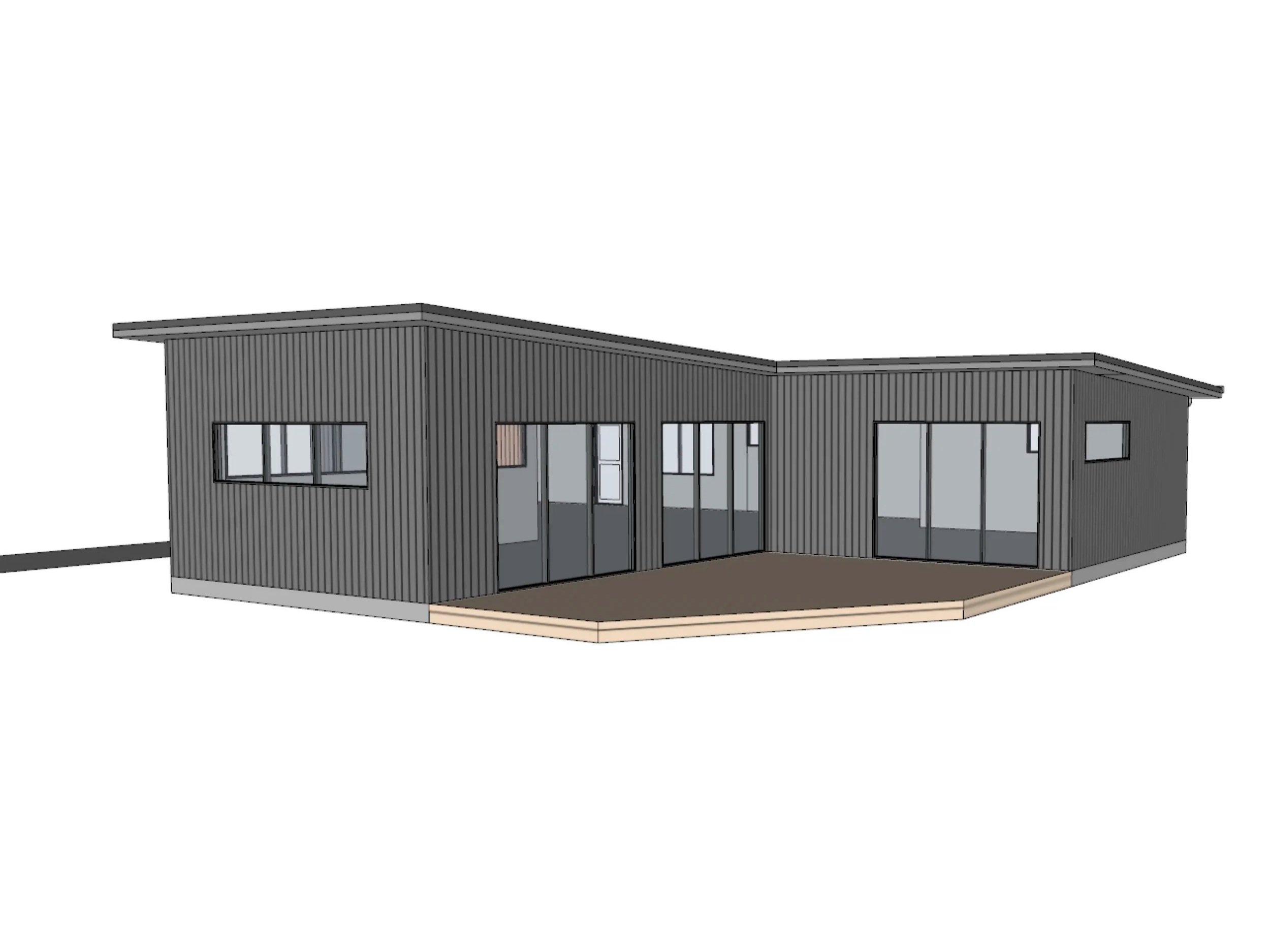 Rear elevation of the planned home at 10A Estuary Drive, Mangawhai Heads.