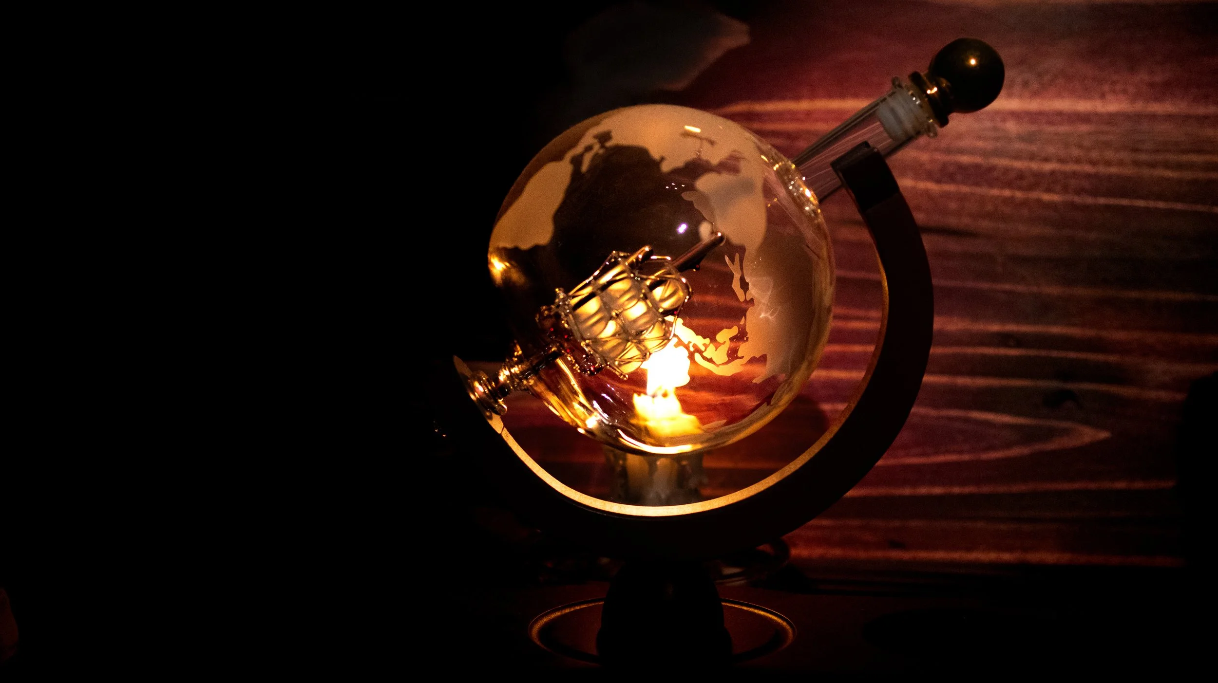 Globe on Fire by J. Phagan, Belton, TX 2026