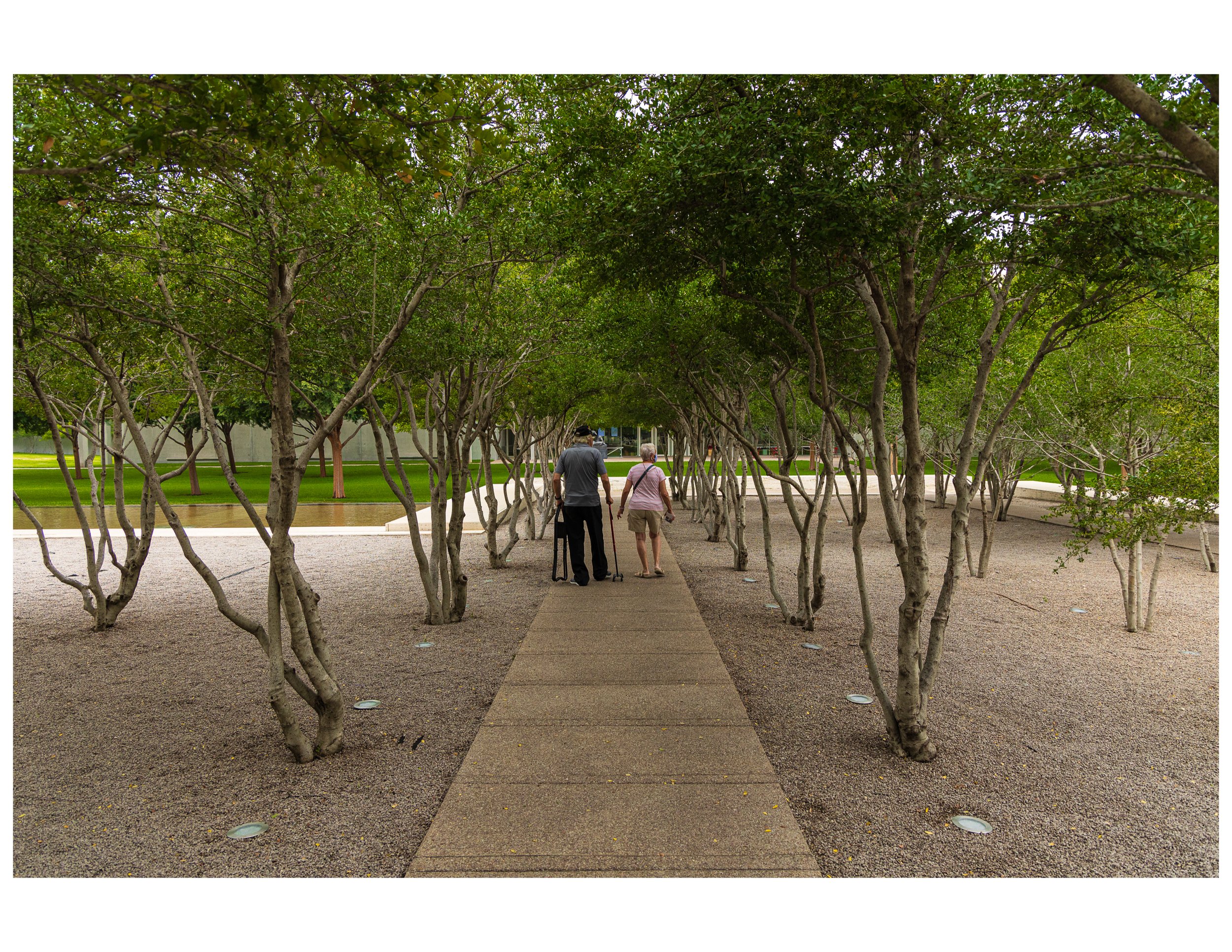 Sidewalk Couple  [Kimbell Art Museum] by J. Phagan, Fort Worth, TX - 2023