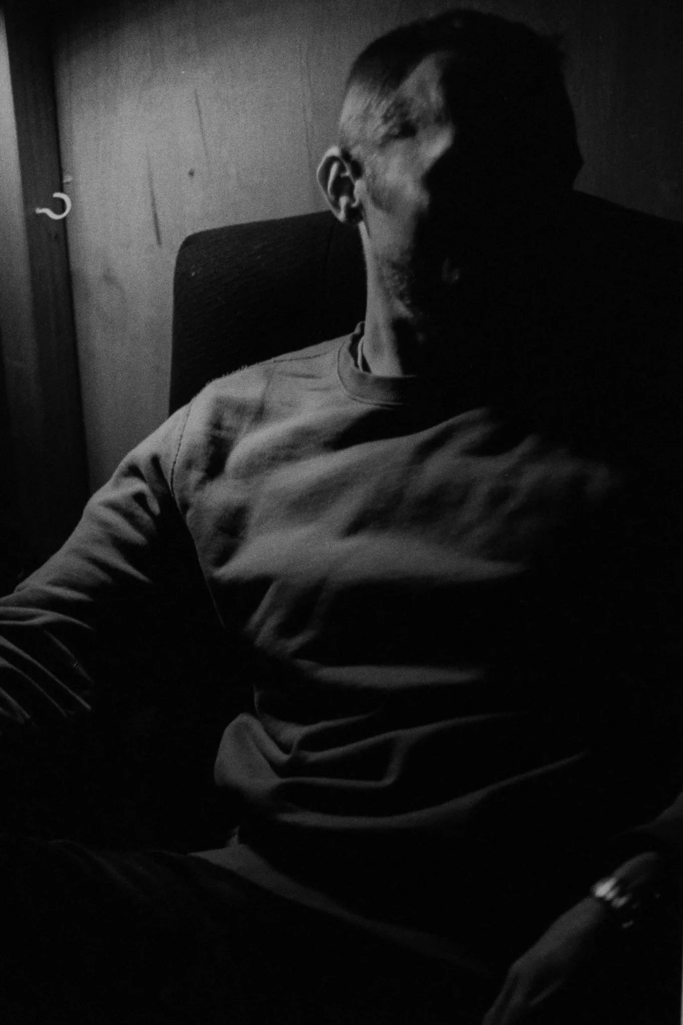 Profile in Shadow [R. Clark / 35mm B&W] by J. Phagan Arlington, TX 2025