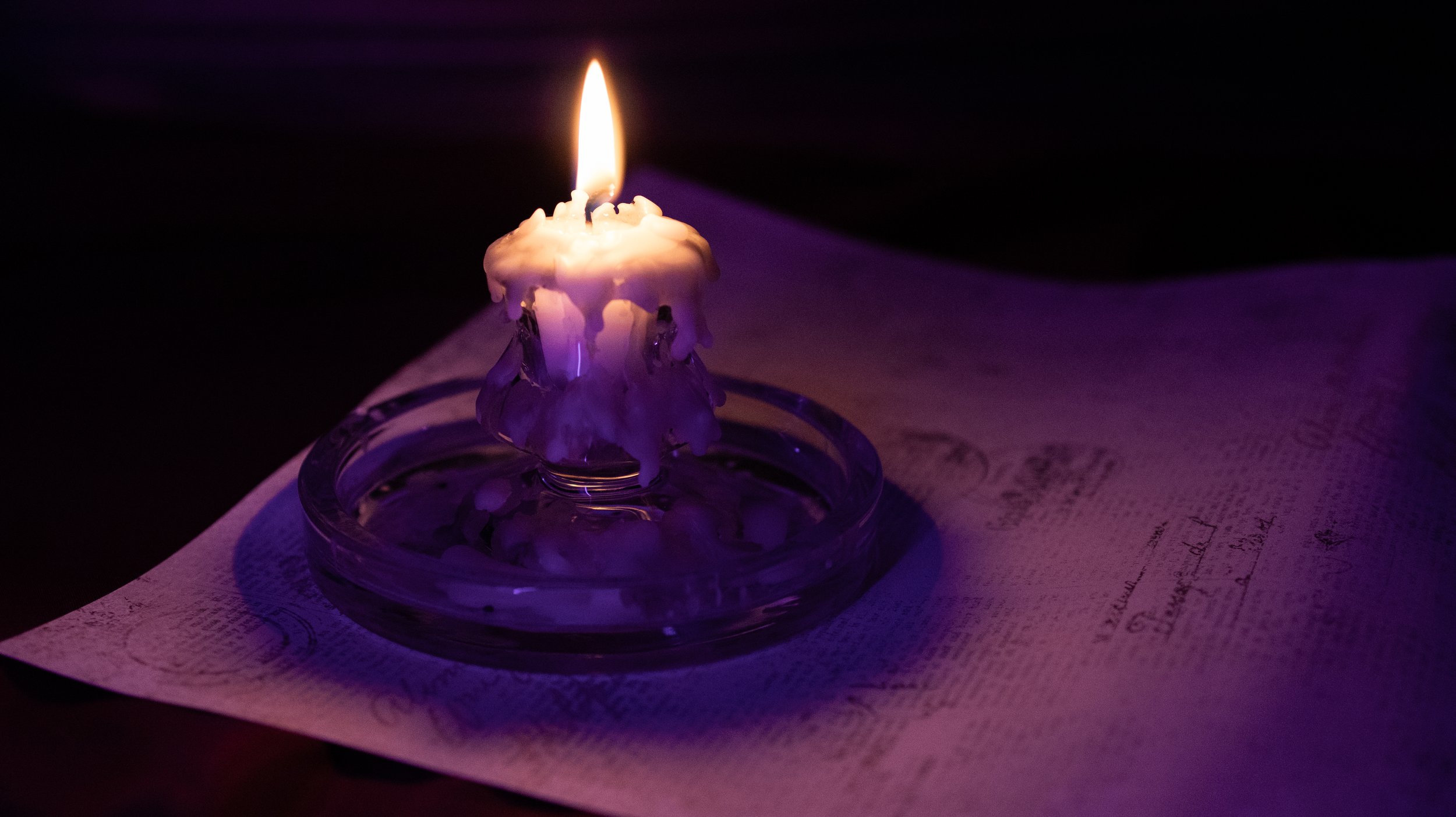 Candle Burning in Purple by J. Phagan, Belton, TX 2026 