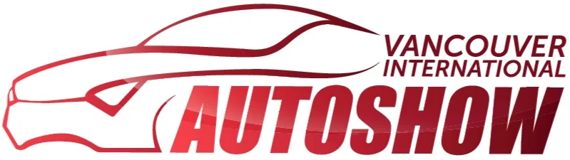 Vancouver International Autoshow logo featuring a stylized red outline of a car.
