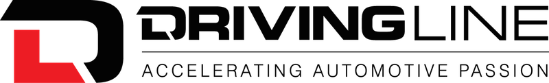 A logo with a red stylized letter 'L' and black text that reads 'DRIVELINE' with the tagline 'Accelerating Automotive Passion' underneath.