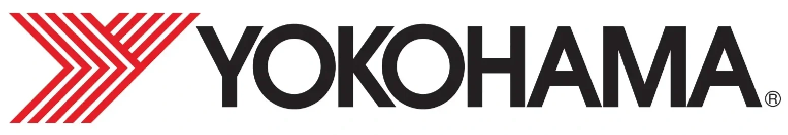Yokohama logo with a stylized red