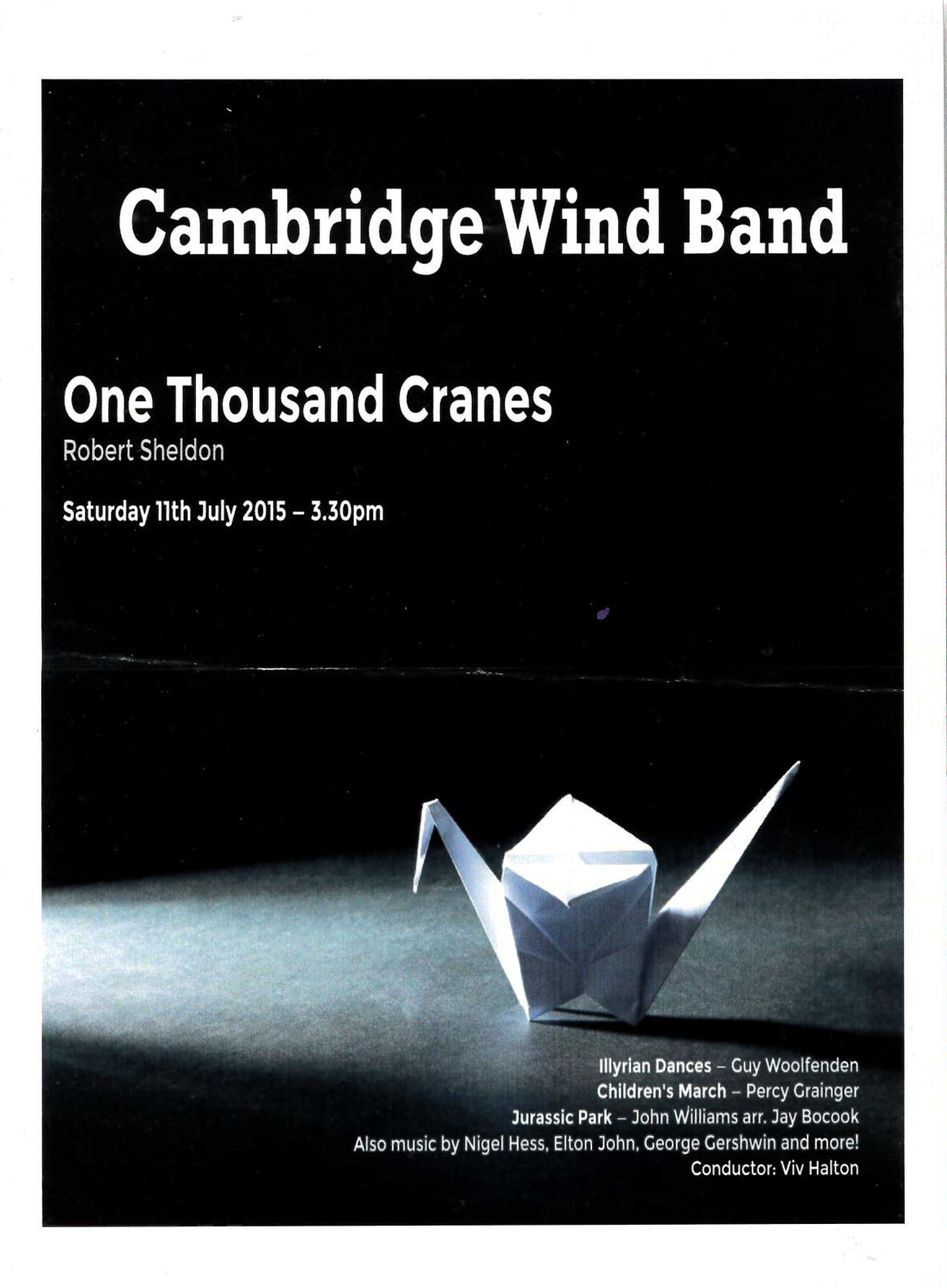 One Thousand Cranes - Jul 2015