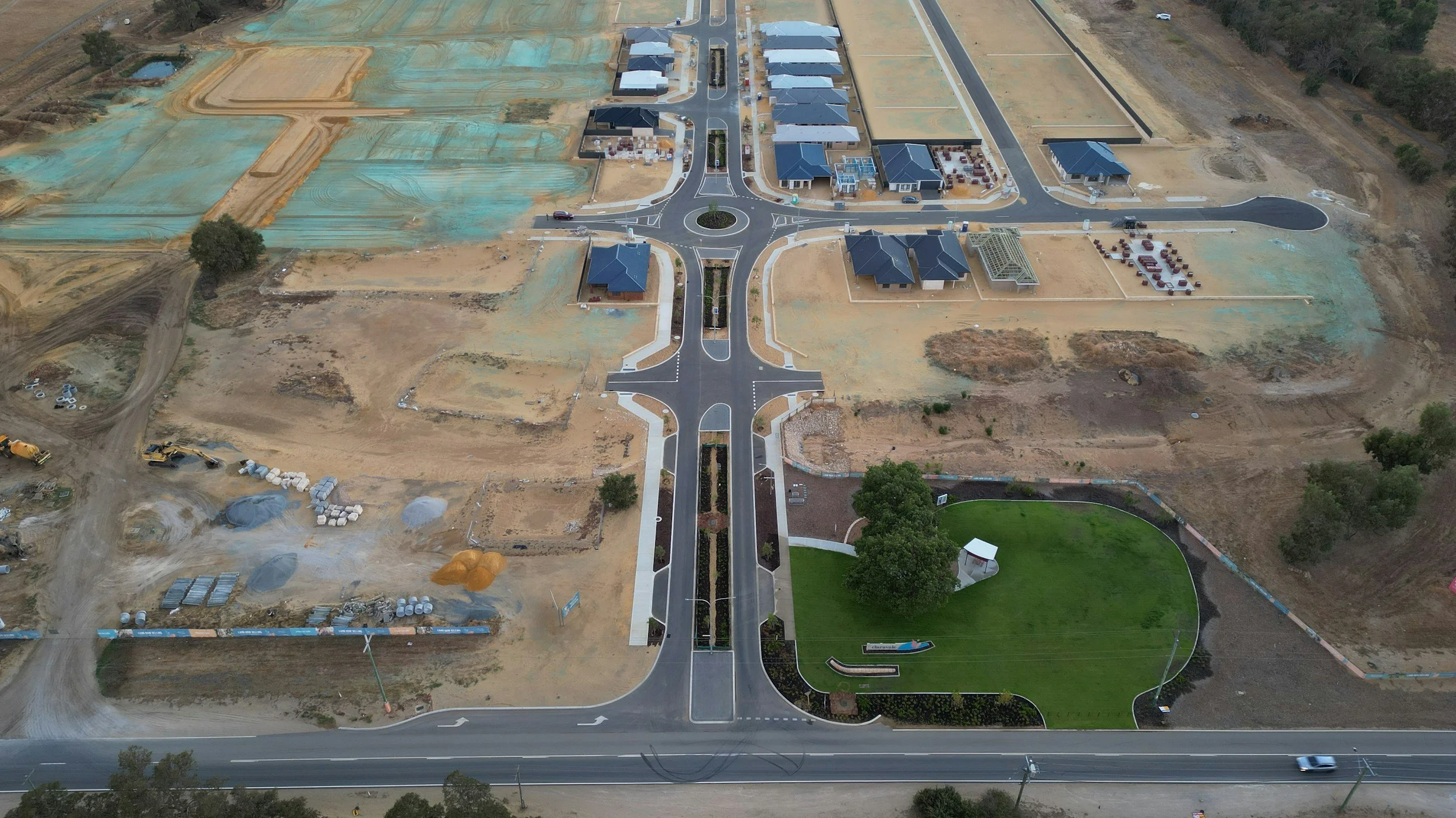 Aerial shot of development project in NSW requiring a biodiversity assessment report