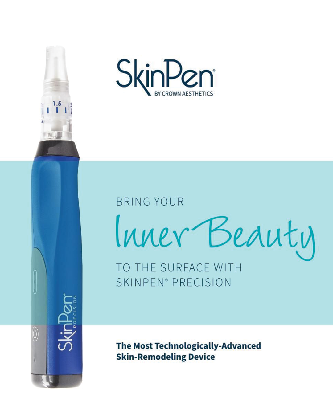 SkinPen Precision microneedling device by Crown Aesthetics, used for microneedling treatments at Ponsarin Clinic.