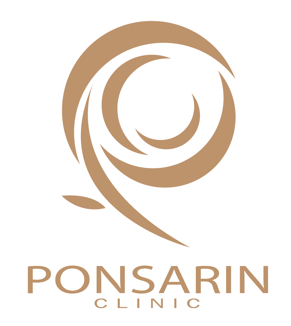 Ponsarin Clinic logo - luxury aesthetic and medical spa in Chiang Mai.