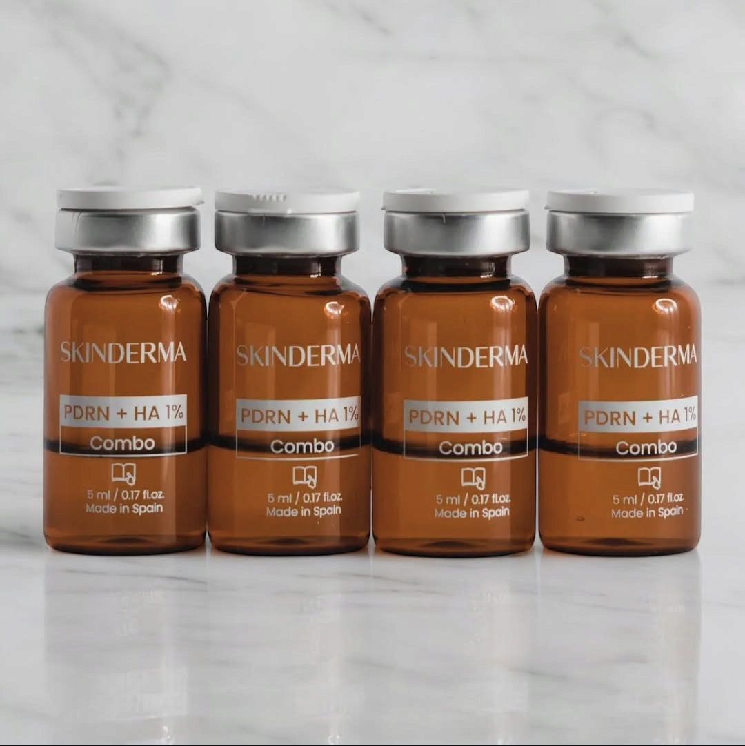 SKINDERMA PDRN + HA 1% skin enhancement used with SkinPen microneedling at Ponsarin Clinic Chiang Mai.