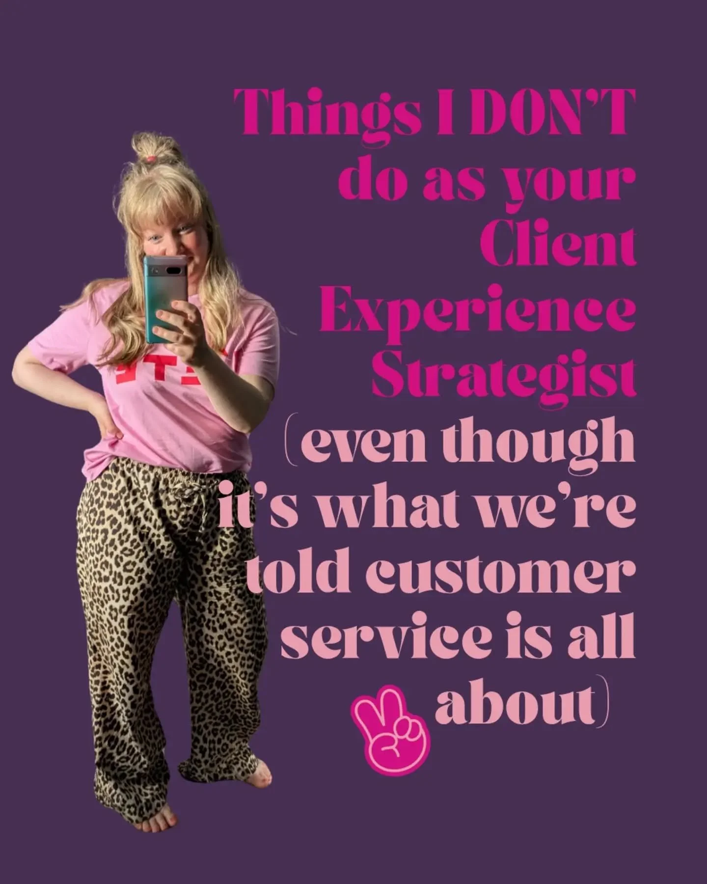 It might seem counterintuitive Pal, but IT WORKS

I focus on what&rsquo;s going to please YOU, rather than what you think you *should be doing to please your clients

Cos when you&rsquo;re serving from a space where you&rsquo;re rested, calm &amp; in