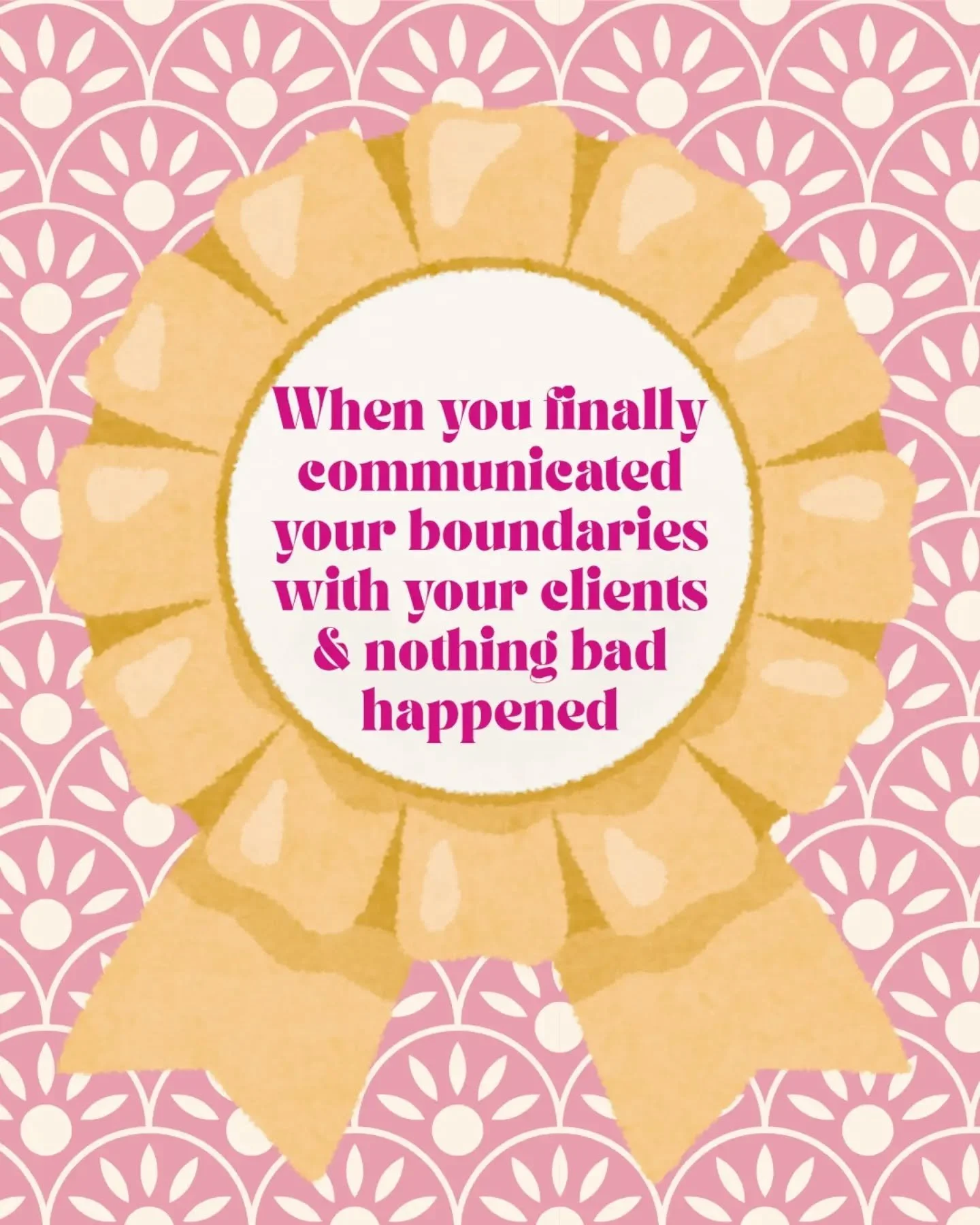 &hellip;&amp; you can have an extra gold star on top if you did it without over-thinking cos you already had a template ready to go for it✨

If you&rsquo;d have asked me a few short years ago to actually be firmer with my clients about how I work (&a