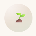 Small green sprout emerging from soil