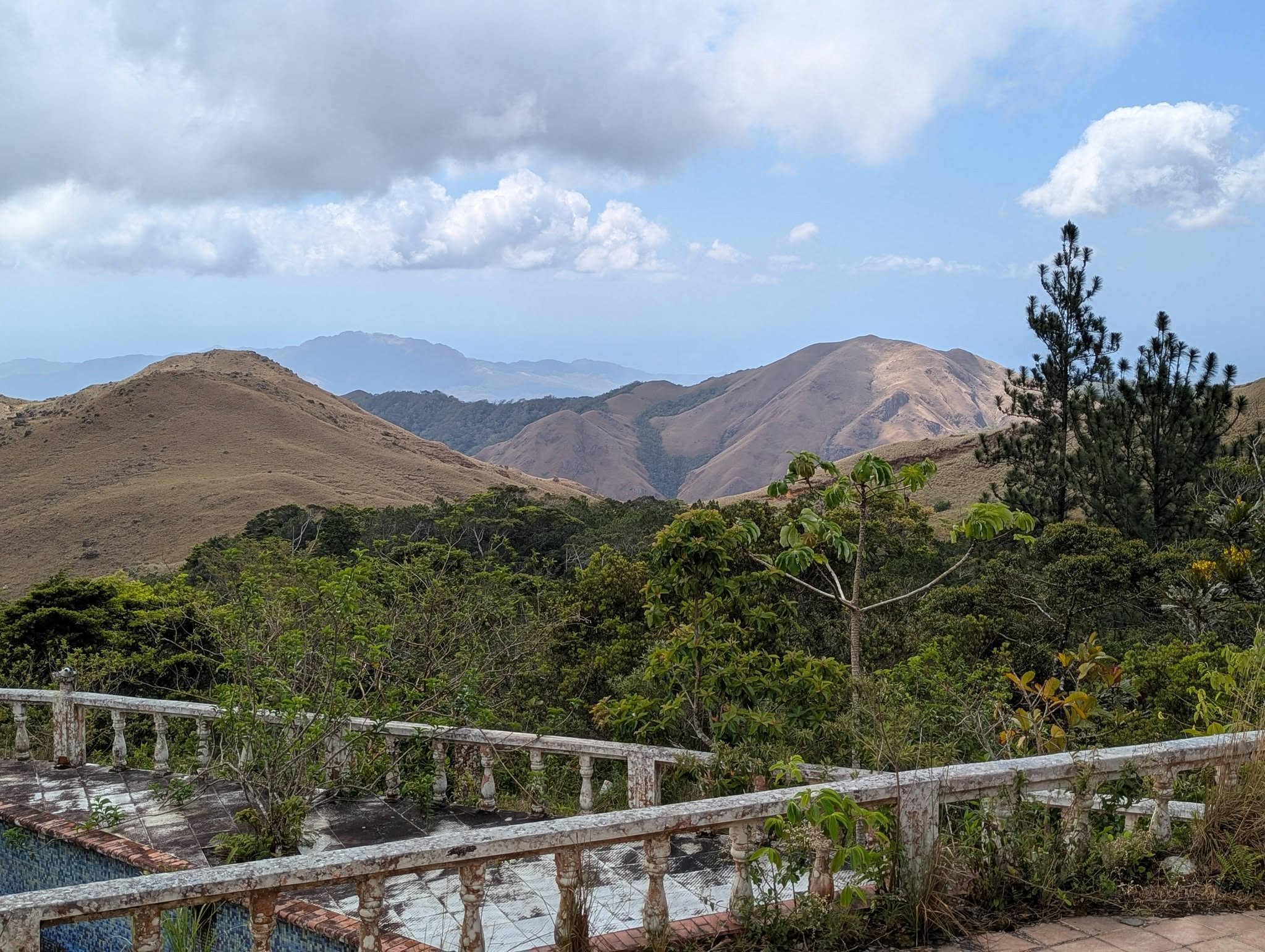 Mountain ridges surrounding El Valle de Antón in Panama.
