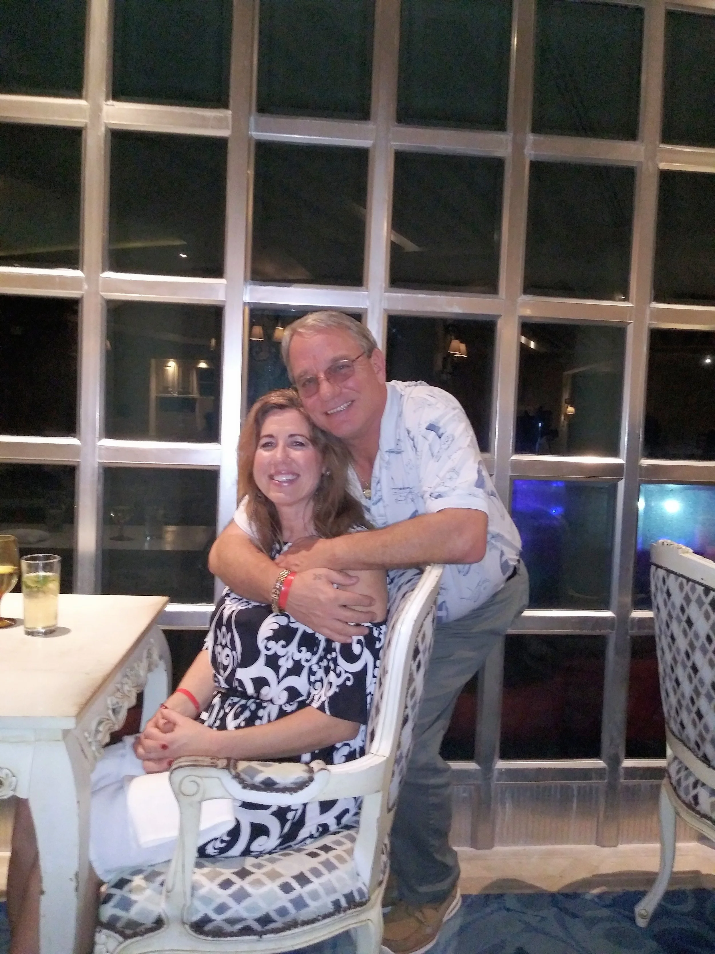 dinner at sandos with brian and gina in love