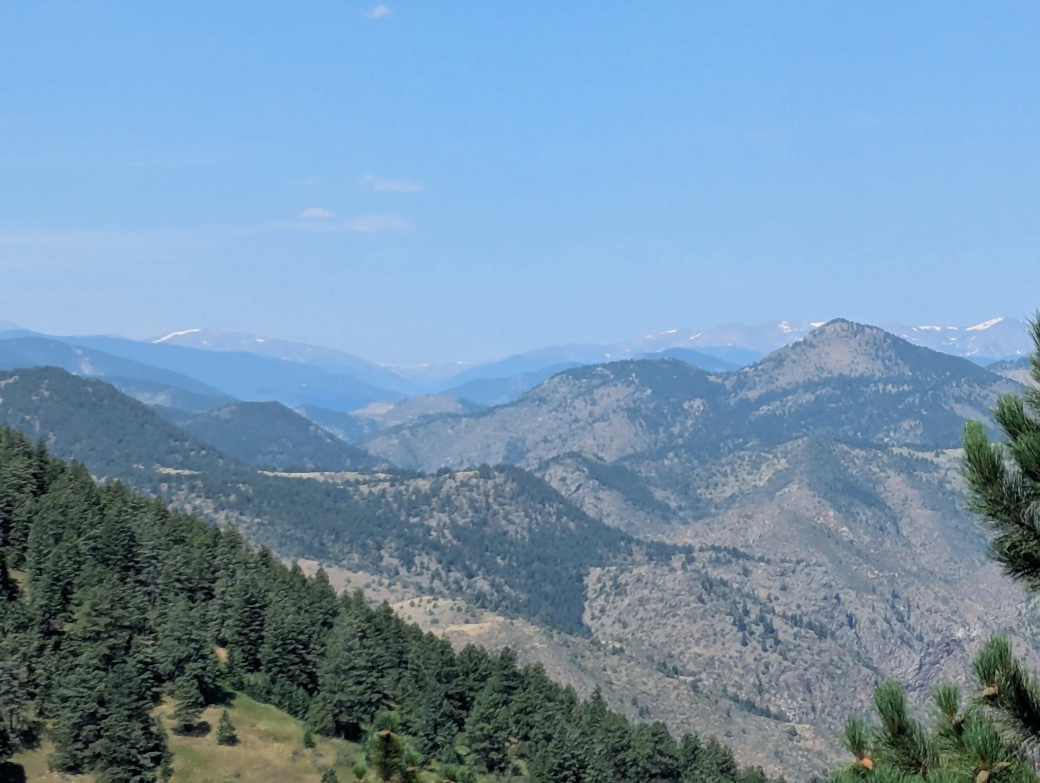 Expansive Colorado mountain scenery along the drive toward Breckenridge during an August 2025 weekend getaway.