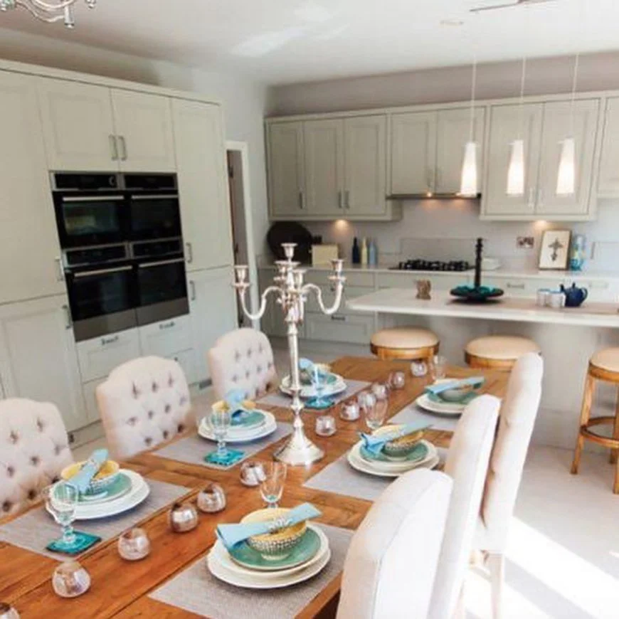 Thormanby in Howth -Electrolux - Two Multifuction Fan Ovens - Compact Steam Oven - Combi Microwave - 5 Ring Gas on Glass Hob - Full height Larder Fridge &amp; Freezer - Integrated Dishwasher and in the utility room 70-30 Integrated Fridge Freezer - 8