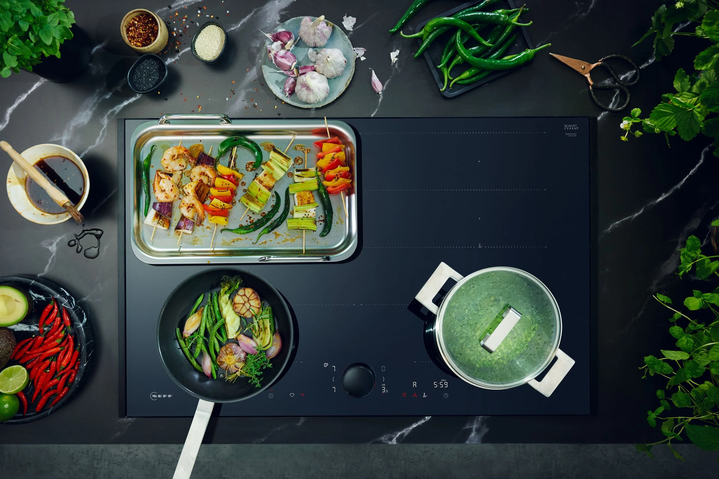Induction flex hob. Neff Collection.