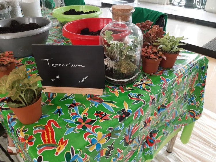  'Terrarium'.  family day green kidsday 