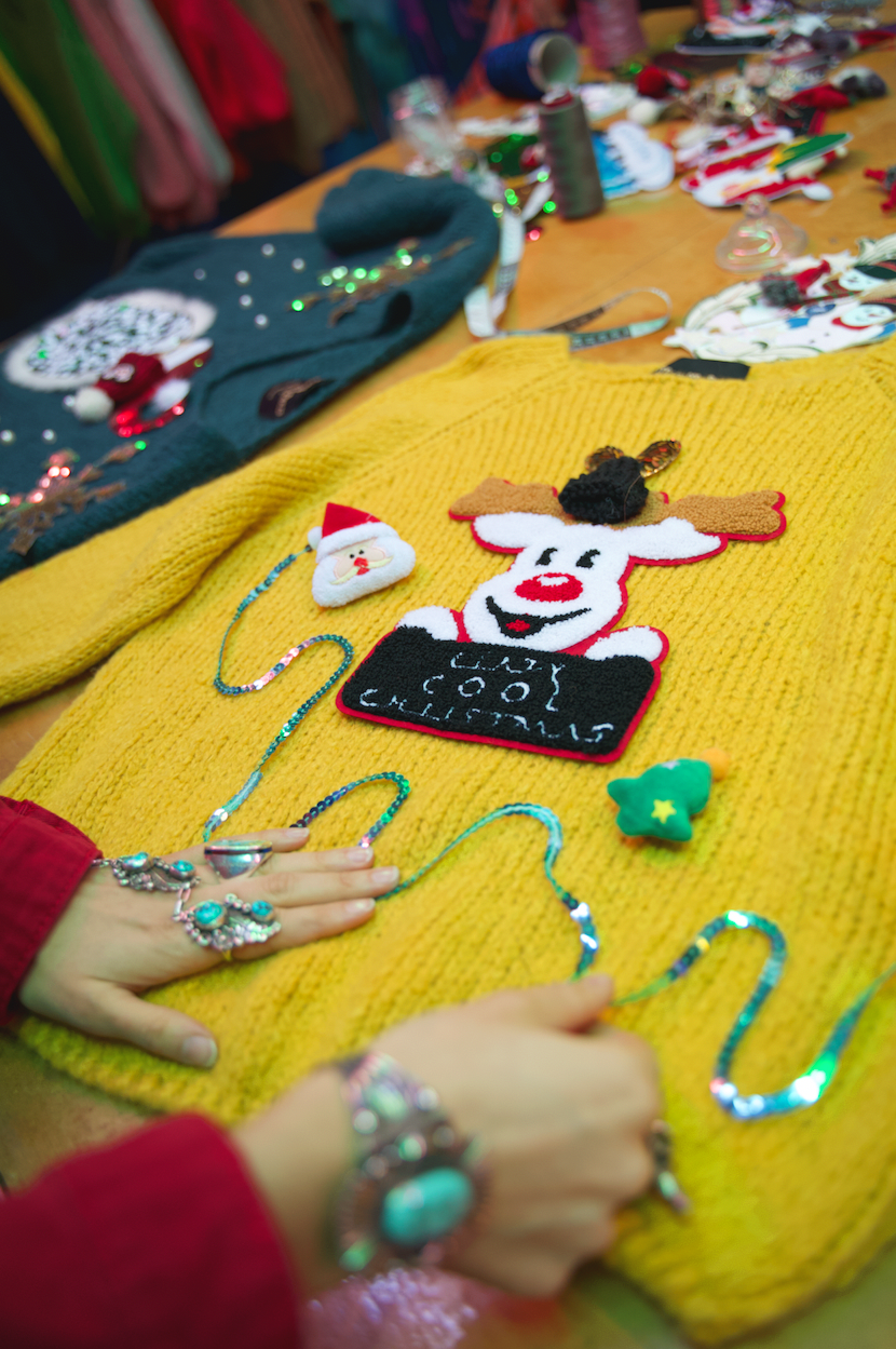 atelier pull moche de  de Noël 