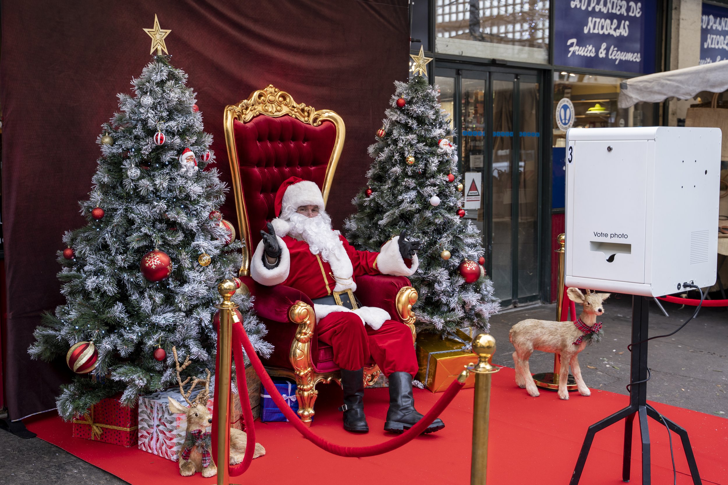 stand photo père noël