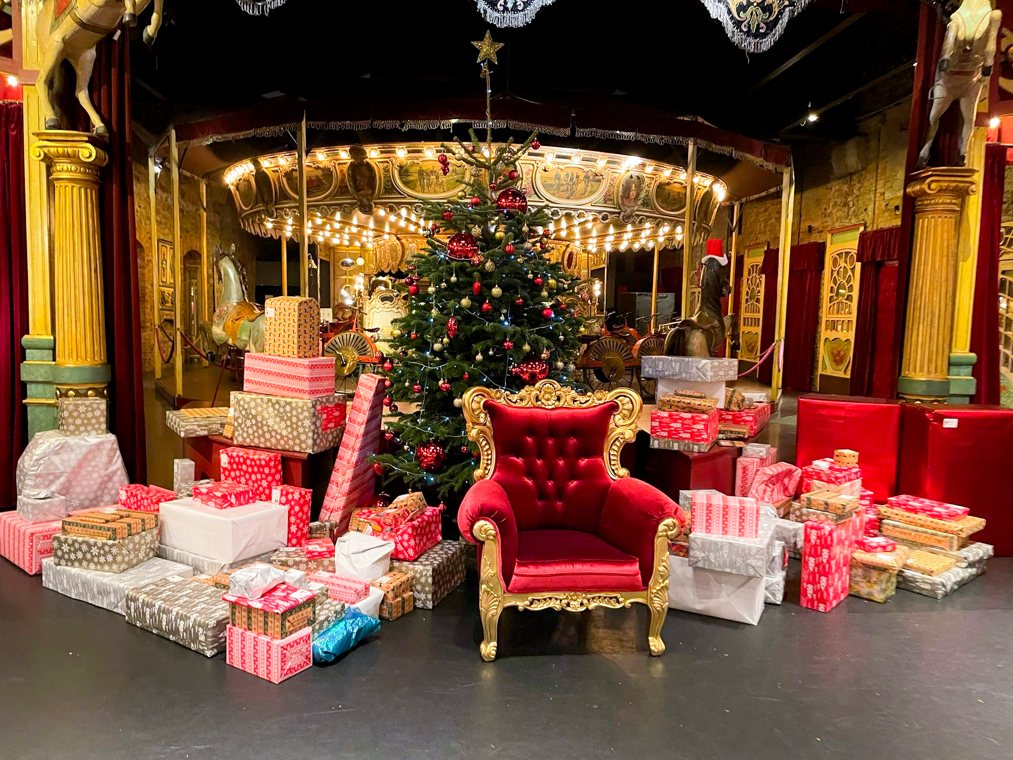 stand photo père noël