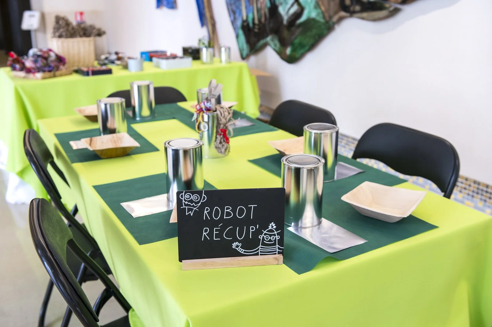 atelier upcycling enfant robot récup family day green